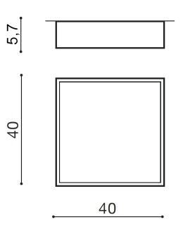 Azzardo MONZA II S 40 3000K BK 1xLED Ceiling Light Black AZ3690 - product 2