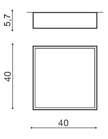 Azzardo MONZA II S 40 3000K WH 1xLED Ceiling Light White AZ3691 - product 2