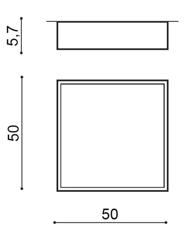 Azzardo MONZA II S 50 3000K WH 1xLED Ceiling Light White AZ3695 - product 2