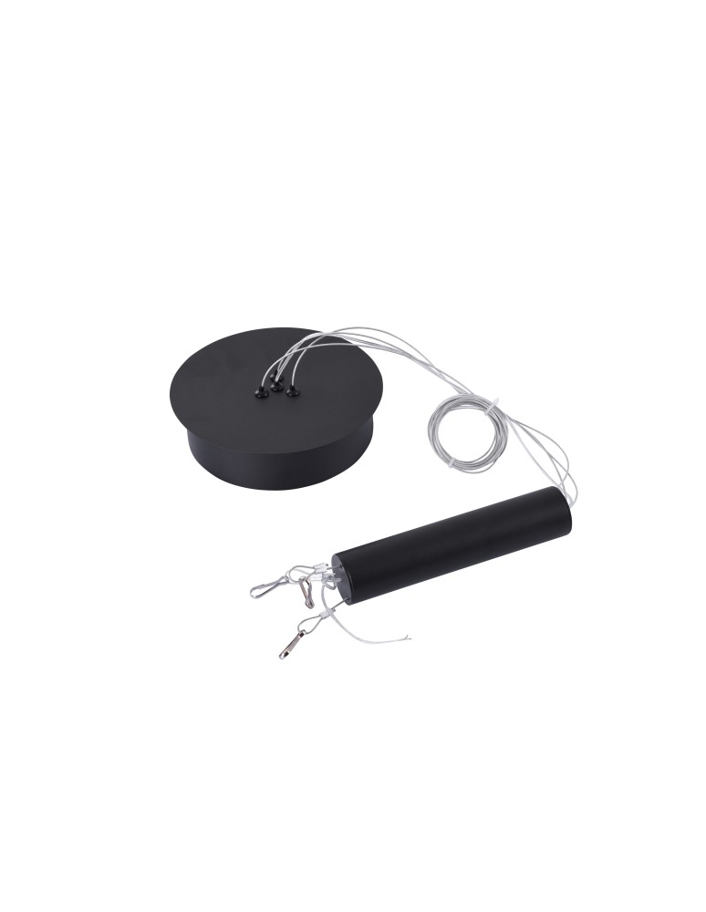 Suspensions - Azzardo MONZA PENDANT ACCESORY BLACK 1 Pendant Accessories Black AZ3454 - product kolory-swiatla.pl 1