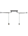 Azzardo NATALIA 2S LAMPBODY 2xE27 Pendant/Arm with Mounting Base without Lampshade Chrome AZ1923
