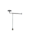 Azzardo NATALIA S LAMPBODY 1xE27 Pendant/Arm with Mounting Base without Lampshade Chrome AZ1924
