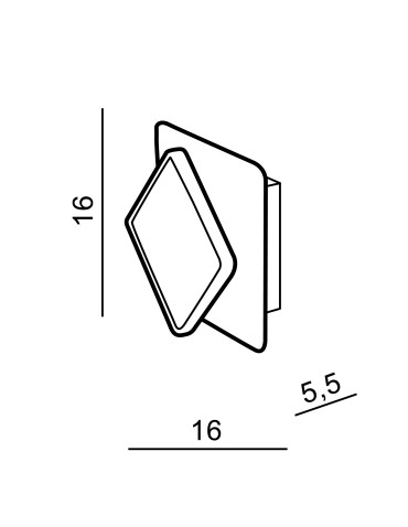 Azzardo ONYX WHITE 1xLED Wall-mounted White AZ3357 - product 2
