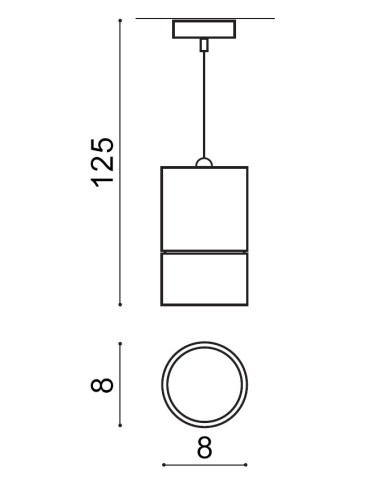 Azzardo RAFFAEL BLACK 1xGU10 Pendant Black AZ3497 - product 2