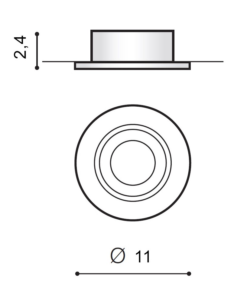 Flush-mounted lamps - pendants - Azzardo REMO 1 DOWNLIGHT BLACK 1xGU10 Recessed Black AZ1732 - product kolory-swiatla.pl 2