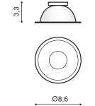 Replacement reflectors - Azzardo REMO R ALU 1 Reflector Aluminum AZ0821 - product 2