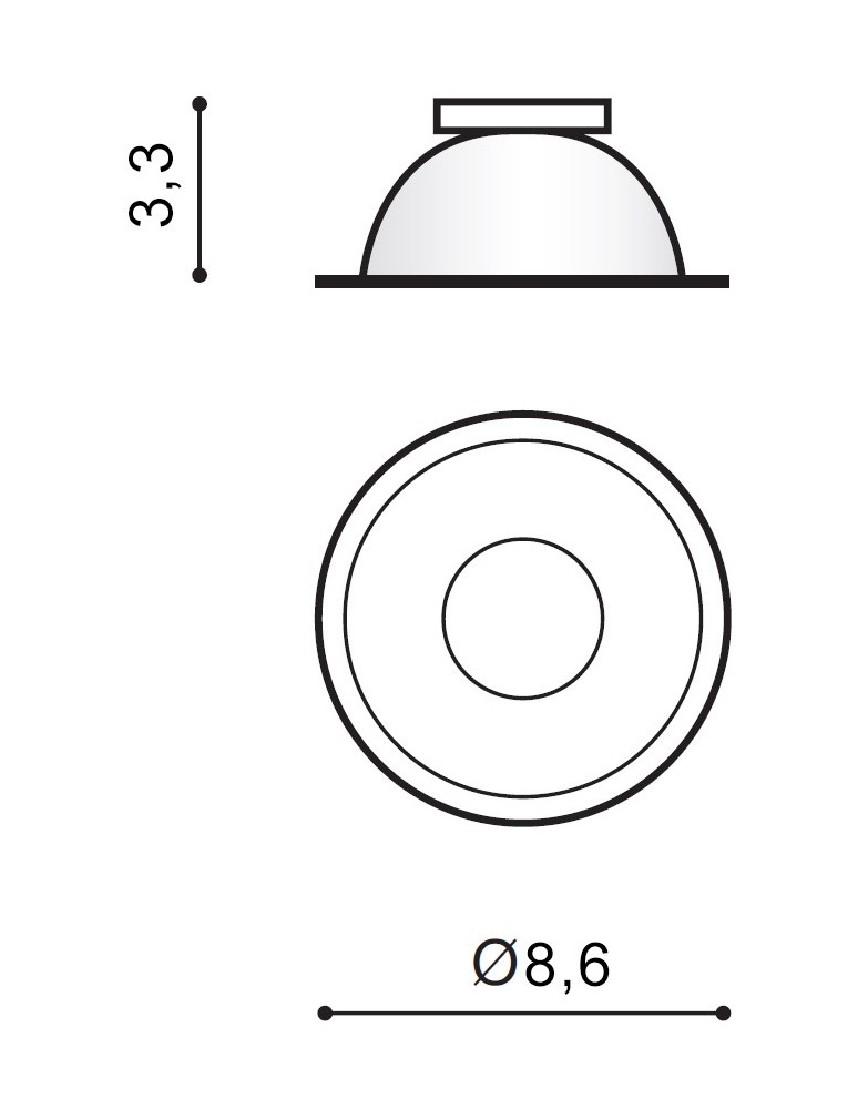 Replacement reflectors - Azzardo REMO R WHITE 1 Reflector White AZ0822 - product kolory-swiatla.pl 2