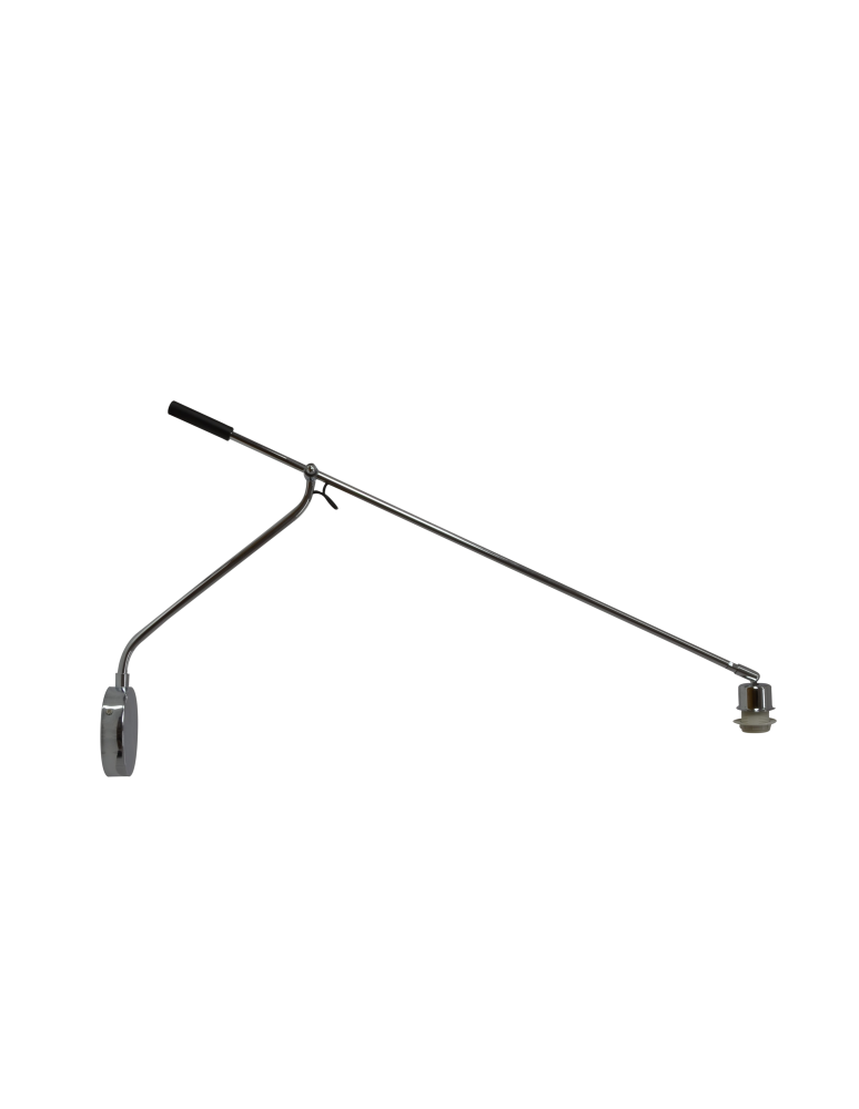 Cantilever wall lamps - Azzardo SEVILLA LAMPBODY 1xE27 Wall/Arm with Mounting Base without Lampshade Chrome AZ2610 - product kolory-swiatla.pl 1