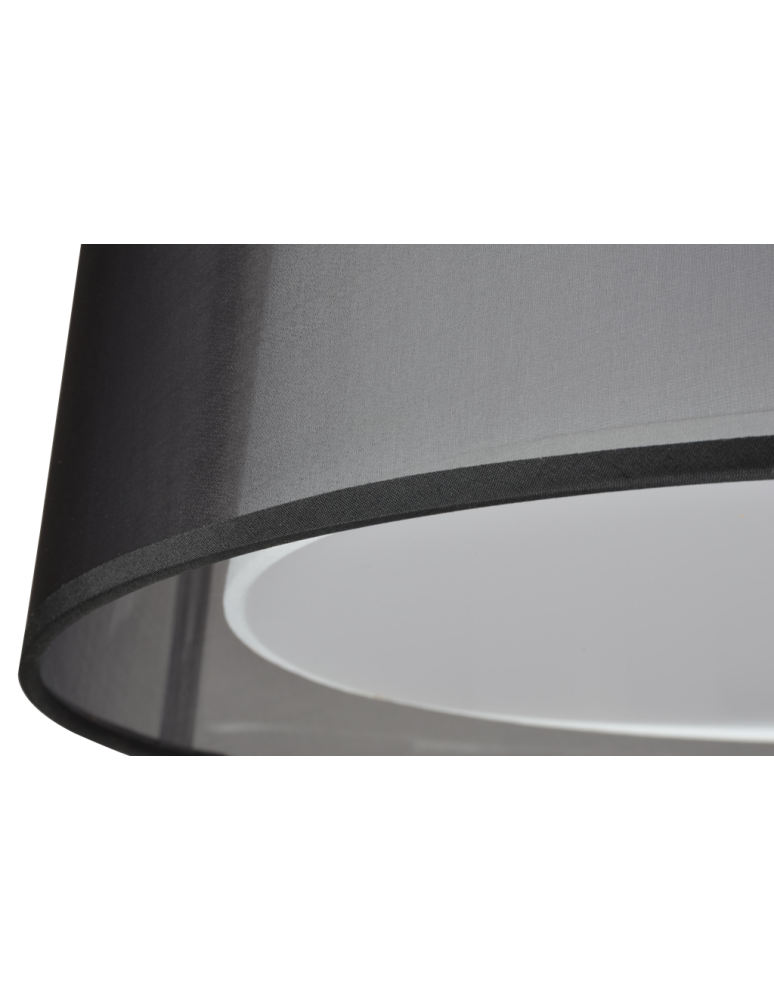 Lampshades - Azzardo SHADE DS 43 WHITE 1 Lampshade White/Black AZ2609 - product kolory-swiatla.pl 2