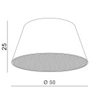 Lampshades - Azzardo SHADE NF 50 BLACK 1 Lampshade Black AZ2590 - product 3