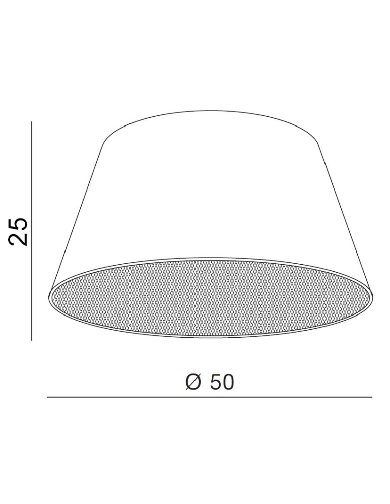 Lampshades - Azzardo SHADE NF 50 BLACK 1 Lampshade Black AZ2590 - product kolory-swiatla.pl 3