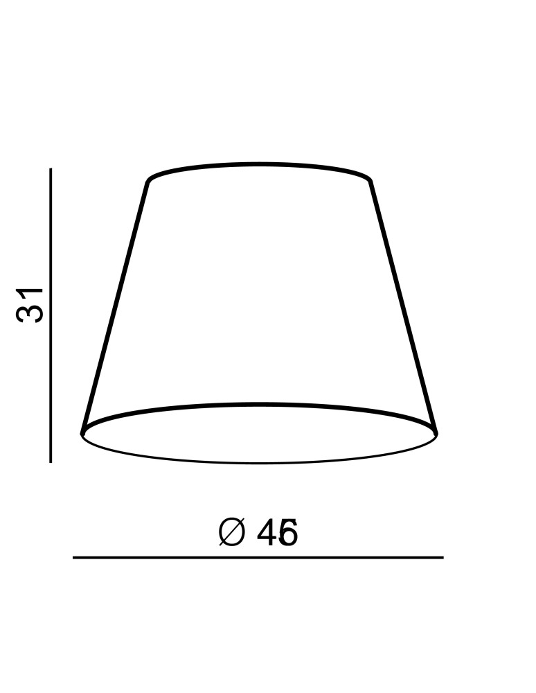 Lampshades - Azzardo SHADE TR 46 GREY lampshade Gray AZ3672 - product kolory-swiatla.pl 2