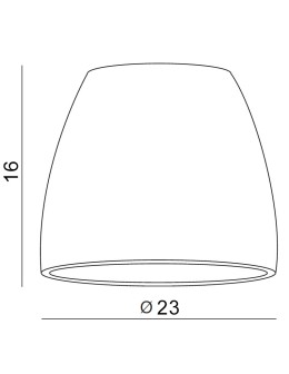 Azzardo SHADE ZA 23 ALU 1 Abażur Aluminium AZ2594 - produkt 2