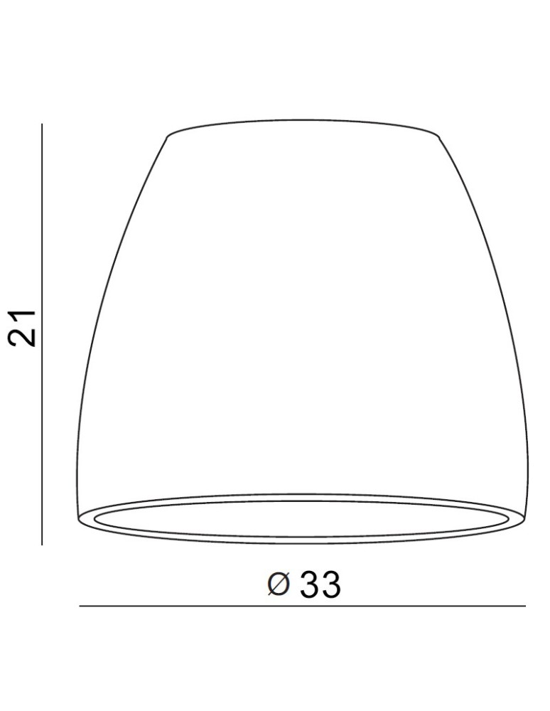 Lampshades - Azzardo SHADE ZA 33 ALU 1 Lampshade Aluminum AZ2596 - product kolory-swiatla.pl 2