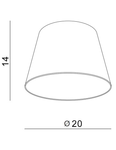 Azzardo SHADE ZF 20 GREY 1 Lampshade Gray AZ2598 - product 2