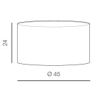 Lampshades - Azzardo SHADE TF FLOOR 45 GREY 1 Lampshade Gray AZ3015 - product 2