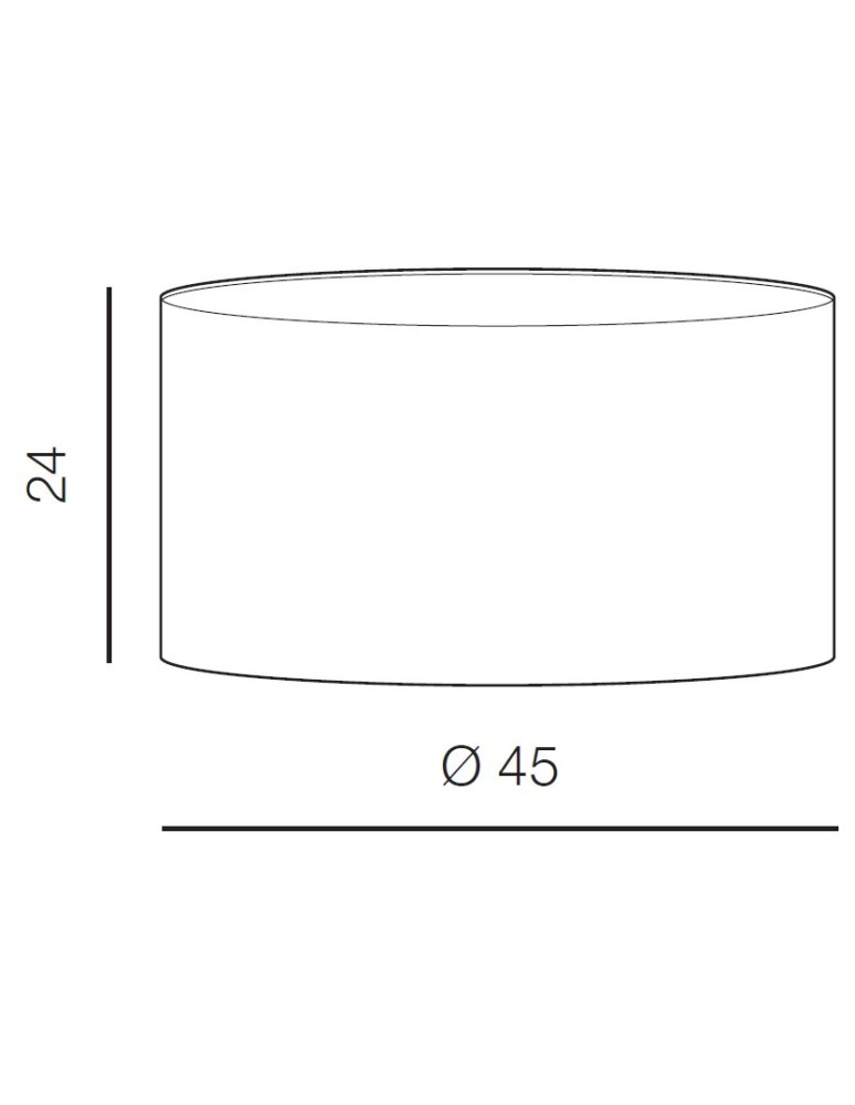 Lampshades - Azzardo SHADE TF FLOOR 45 GREY 1 Lampshade Gray AZ3015 - product kolory-swiatla.pl 3