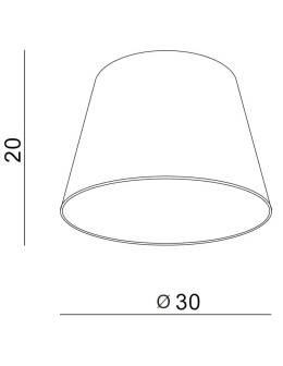 Azzardo SHADE ZF 30 BLACK 1 Abażur Czarny AZ2586 - produkt 2