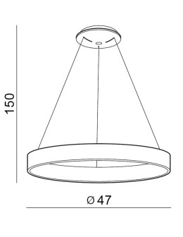 Azzardo SILVAM 45 PENDANT 1xLED Wisząca Drewno/Biały AZ3344 - produkt 2