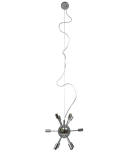 Pendant lamps - Azzardo SIRIUS LAMPBODY CHROME 12xG9 Ceiling Base Pendant without Shade Rods Chrome AZ2114 - product 2