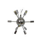 Pendant lamps - Azzardo SIRIUS LAMPBODY CHROME 12xG9 Ceiling Base Pendant without Shade Rods Chrome AZ2114 - product 3