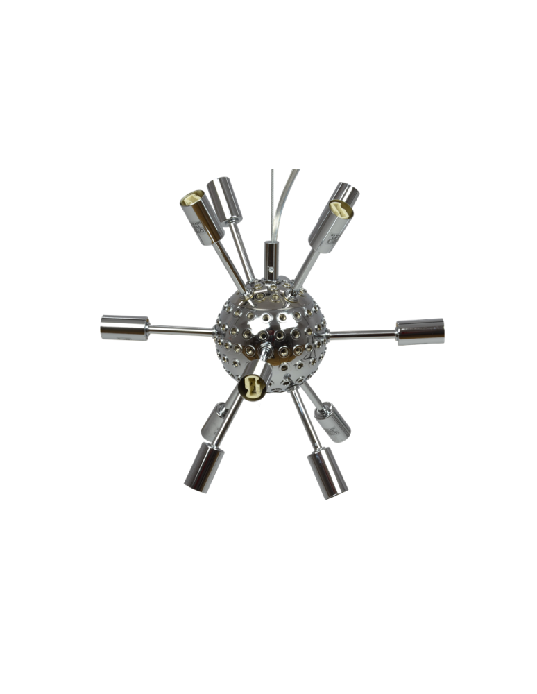 Pendant lamps - Azzardo SIRIUS LAMPBODY CHROME 12xG9 Ceiling Base Pendant without Shade Rods Chrome AZ2114 - product kolory-swiatla.pl 3