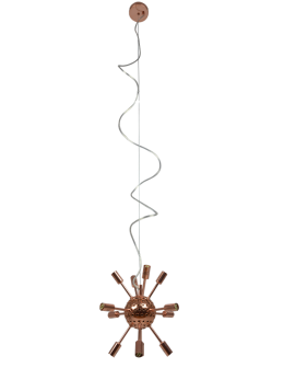 Azzardo SIRIUS LAMPBODY COPPER 12xG9 Baza Sufitowa Wisząca bez Prętów Klosza Miedź AZ2118 - produkt 2