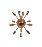 Pendant lamps - Azzardo SIRIUS LAMPBODY COPPER 12xG9 Ceiling Base Pendant without Shade Rods Copper AZ2118 - product 3