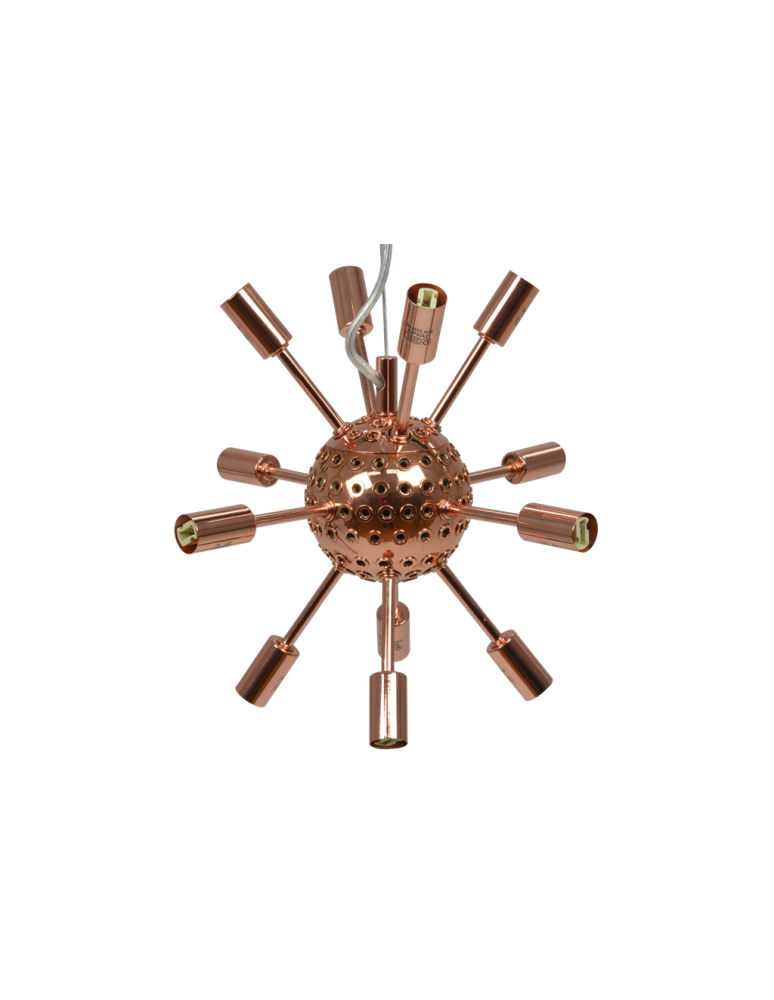 Pendant lamps - Azzardo SIRIUS LAMPBODY COPPER 12xG9 Ceiling Base Pendant without Shade Rods Copper AZ2118 - product kolory-swiatla.pl 3