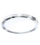 Recessed lamps with hermetic shade - Azzardo SLIM 15 ROUND 3000K IP44 CHROME 1xLED Recessed Chrome IP44 AZ2838 - product 1