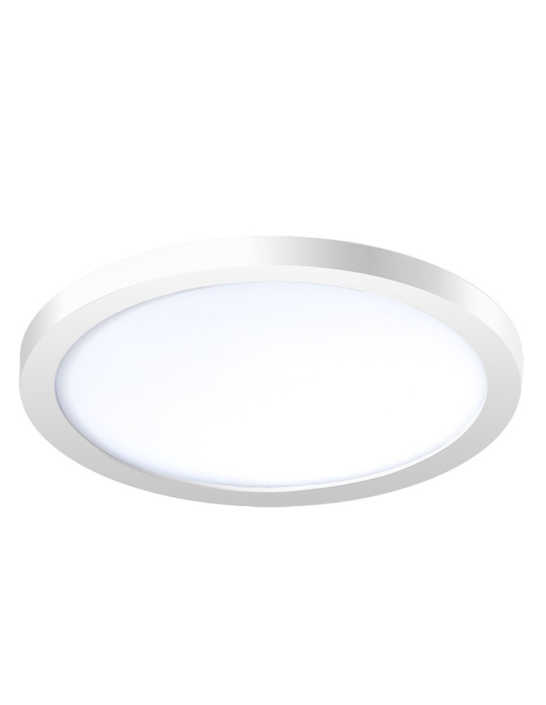 Recessed lamps with hermetic shade - Azzardo SLIM 15 ROUND 3000K IP44 WHITE 1xLED Recessed White IP44 AZ2839 - product kolory-swiatla.pl 1