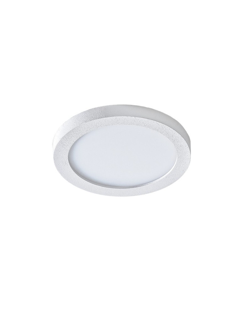 Recessed lamps with hermetic shade - Azzardo SLIM 9 ROUND 3000K IP44 WHITE 1xLED Recessed White IP44 AZ2831 - product kolory-swiatla.pl 3