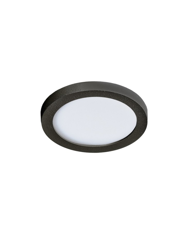 Recessed lamps with hermetic shade - Azzardo SLIM 9 ROUND 4000K IP44 BLACK 1xLED Recessed Black IP44 AZ2835 - product kolory-swiatla.pl 3