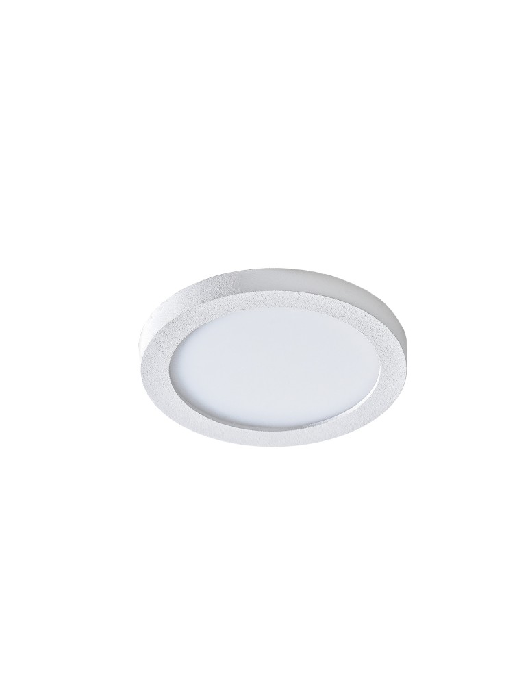 Recessed lamps with hermetic shade - Azzardo SLIM 9 ROUND 4000K IP44 WHITE 1xLED Recessed White IP44 AZ2832 - product kolory-swiatla.pl 1