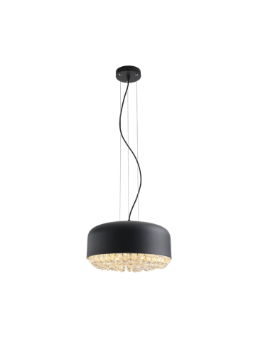 Azzardo TARANT 35 3xE27 Pendant Black/Crystal AZ3163