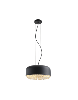 Azzardo TARANT 35 3xE27 Wisząca Czarny/Kryształ AZ3163