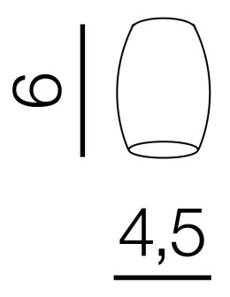 Azzardo TENTOR CHALICE BLACK 1 Abażur Czarny AZ3088 - produkt 2