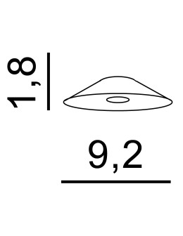 Azzardo TENTOR DISC BLACK 1 Abażur Czarny AZ3087 - produkt 2