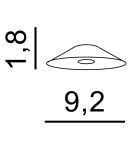 Lampshades of lighting systems - Azzardo TENTOR DISC WHITE 1 Lampshade White AZ3099 - product 2