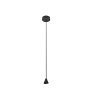 LED pendant lamps - Azzardo TENTOR LAMPBODY BLACK 1xLED Ceiling Base with Cable and LED Light Source Black AZ3098 - product 1