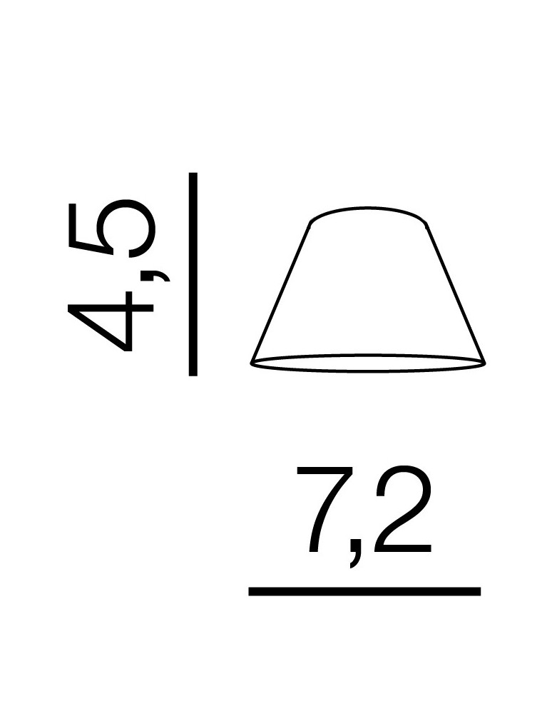 Lampshades of lighting systems - Azzardo TENTOR TRAPEZE WHITE 1 Lampshade White AZ3101 - product kolory-swiatla.pl 2