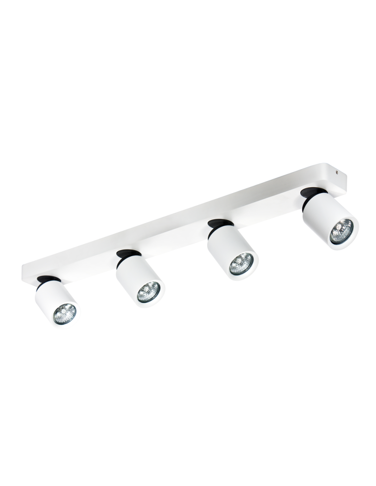 Spotlight ceiling lamps - Azzardo TOMI 4 PR WHITE 4xGU10 Ceiling Spotlight White/Grey AZ0665 - product kolory-swiatla.pl 1
