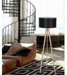 Tripod floor lamps - Azzardo TRIPOD WOOD LAMPBODY 1xE27 Floor Lamp Base without Lampshade Oak Wood AZ3013 - product 1