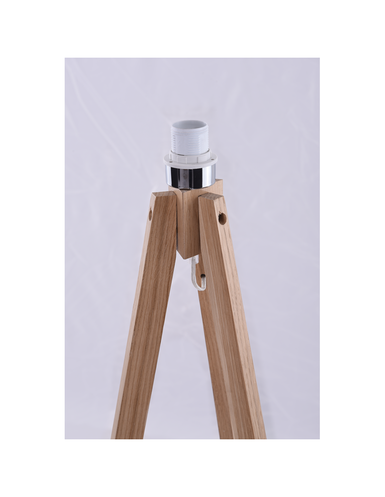 Tripod floor lamps - Azzardo TRIPOD WOOD LAMPBODY 1xE27 Floor Lamp Base without Lampshade Oak Wood AZ3013 - product kolory-swiatla.pl 4