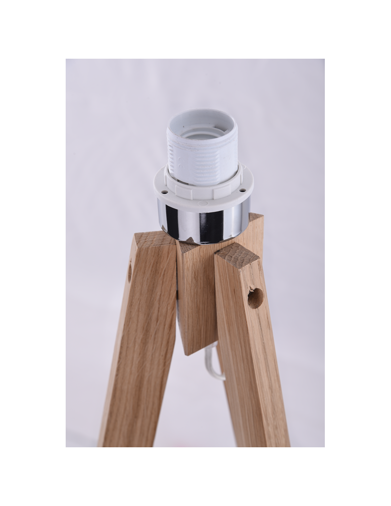 Tripod floor lamps - Azzardo TRIPOD WOOD LAMPBODY 1xE27 Floor Lamp Base without Lampshade Oak Wood AZ3013 - product kolory-swiatla.pl 5