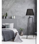 Tripod floor lamps - Azzardo TRISTAN LAMPBODY 1xE27 Floor Lamp Base without Lampshade Black AZ3329 - product 1