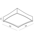 Square plafonds - Azzardo VECCIO 40 BLACK 1xLED Ceiling Light Black AZ2624 - product 2