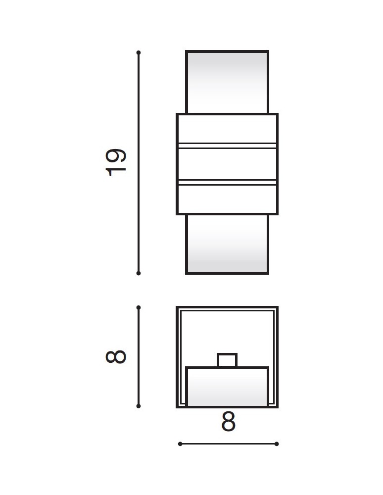 Wall lamps - Azzardo VIDAL WHITE 1xG9 Wall-mounted White AZ0863 - product kolory-swiatla.pl 2