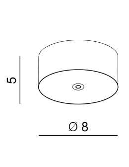 Azzardo ZIKO BASE 1 BLACK Ceiling Base Black AZ3408 - product 2