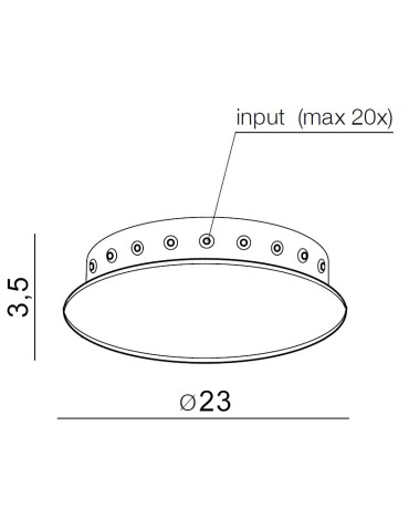 Azzardo ZIKO BASE 20 BLACK Ceiling Base Black AZ3410 - product 2